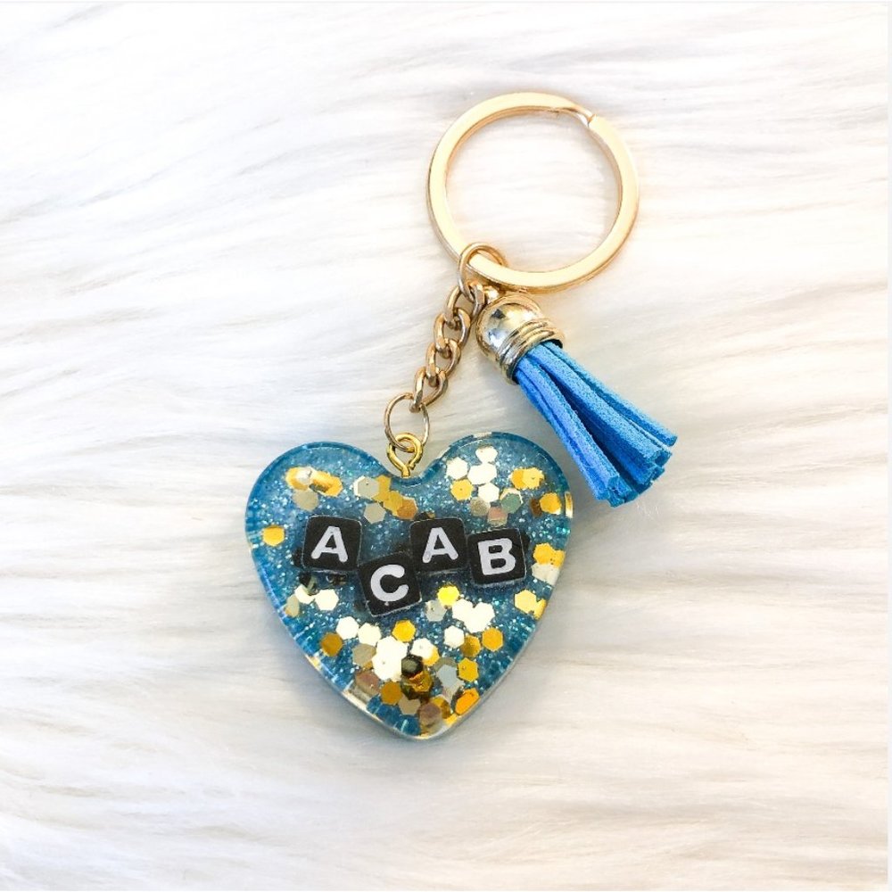 ACAB Keychain-Blue/Gold/Silver
